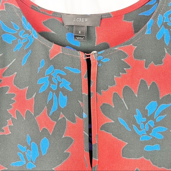 J. CREW Sleeveless Floral Top - Picture 4 of 7